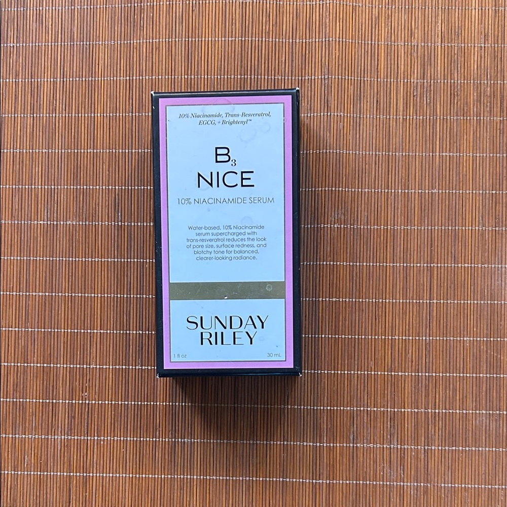 Sunday Riley B3 Nice Serum with Black and White Packaging